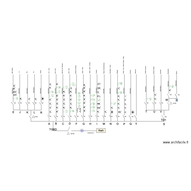 MacumuVfinalElecUnifilaire. Plan de 0 pièce et 0 m2