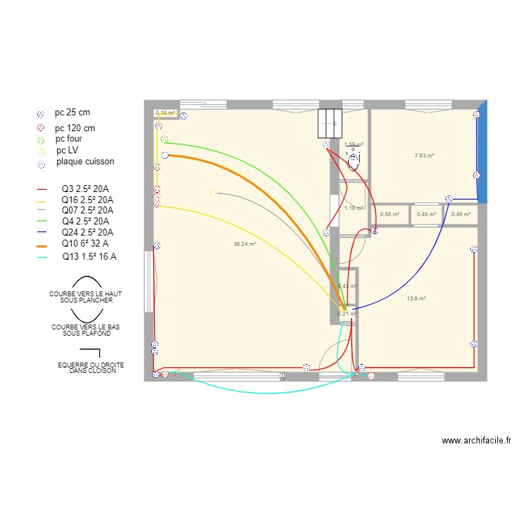 cyriac rdc plan elec prises ne pas toucher. Plan de 0 pièce et 0 m2