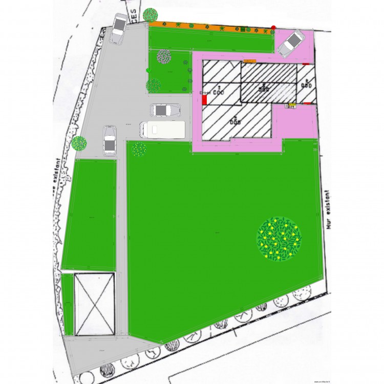Plan aménagement extérieur 24 04 21. Plan de 0 pièce et 0 m2