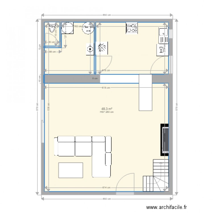 elec bas. Plan de 0 pièce et 0 m2
