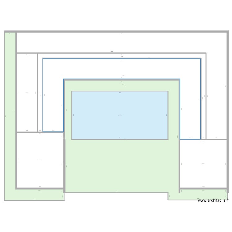 Ecully R1. Plan de 9 pièces et 2082 m2