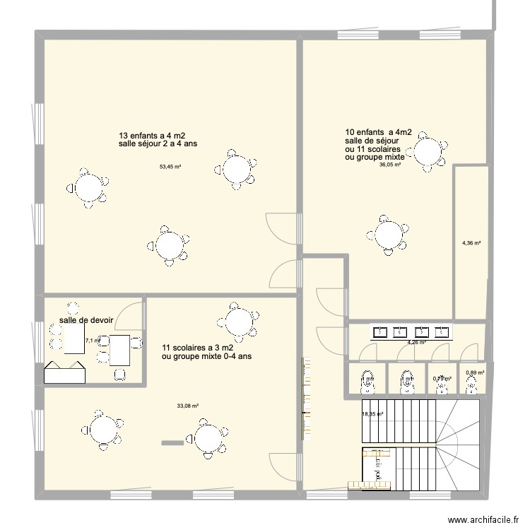 ext creche dude vers 1. Plan de 0 pièce et 0 m2