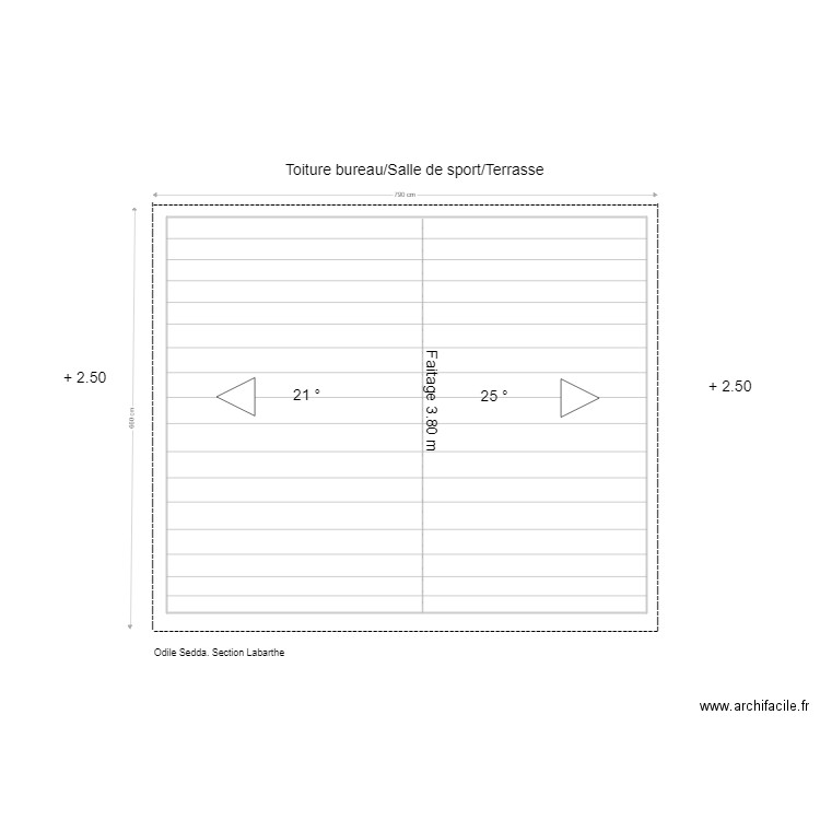 toiture. Plan de 0 pièce et 0 m2