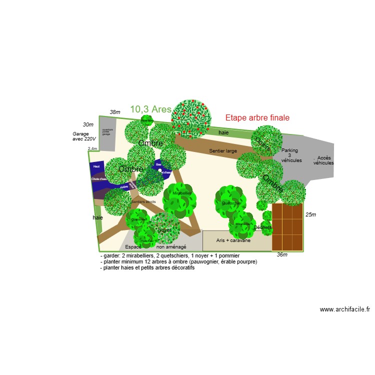  Projet verger Emilie 03. Plan de 1 pièce et 16 m2