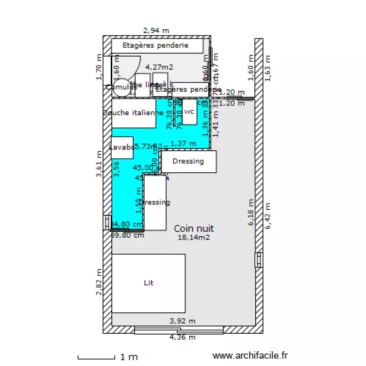 Prop mesures exactes. Plan de 