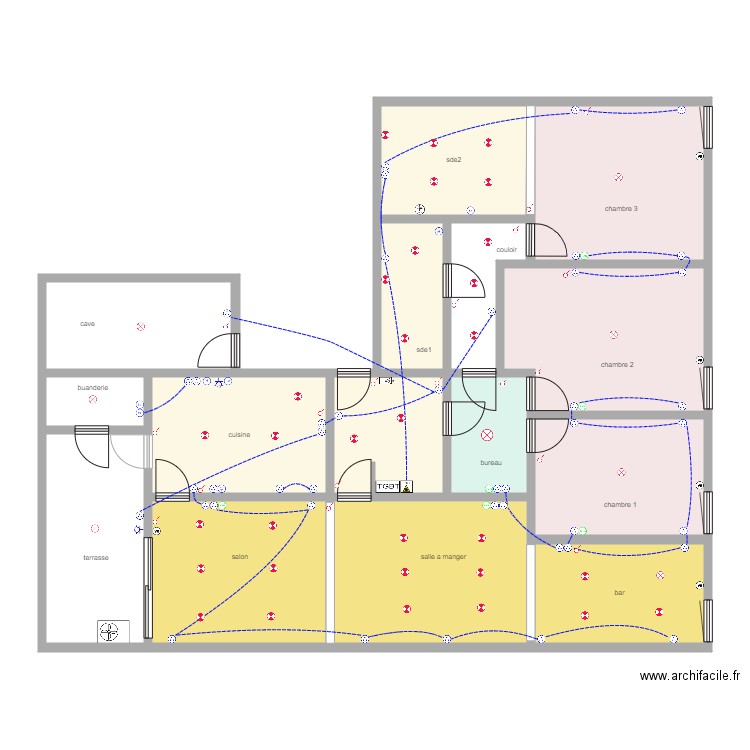 m ardouin PRISE. Plan de 15 pièces et 147 m2