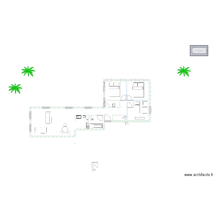 STUDIO. Plan de 0 pièce et 0 m2