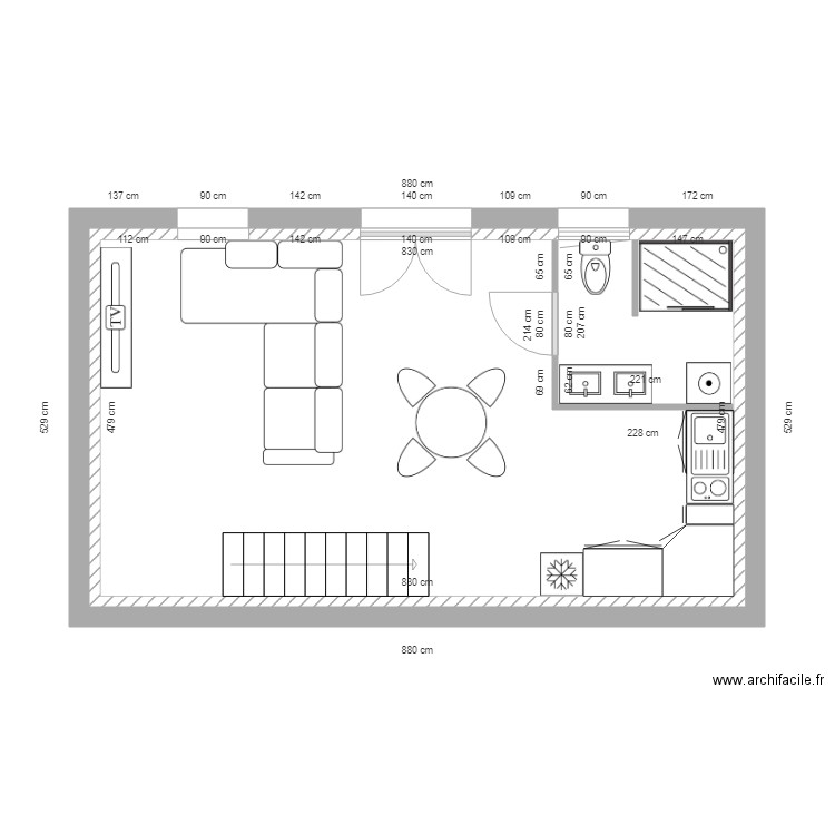 maisonette. Plan de 0 pièce et 0 m2