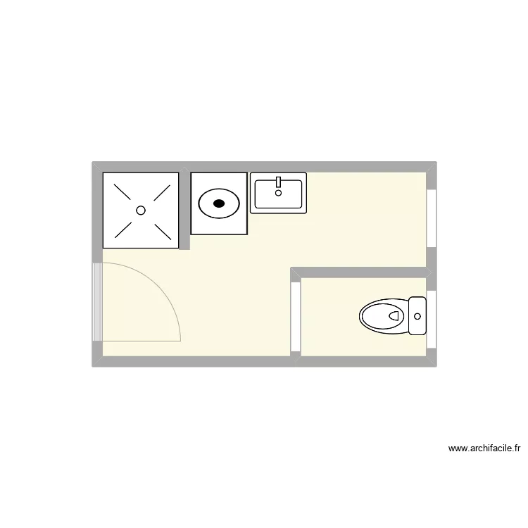 Michel SDB existant. Plan de Michel SDB existant. Plan de