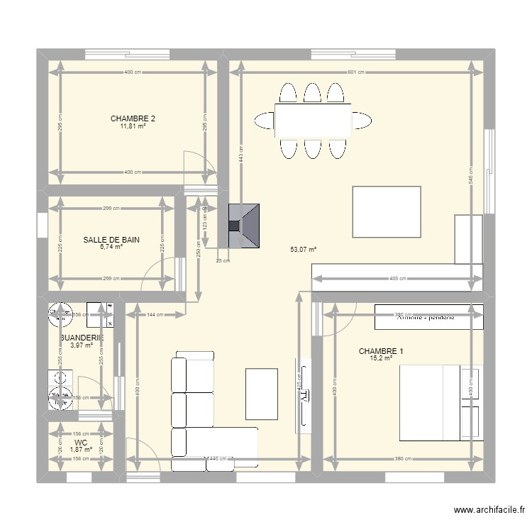 Maison. Plan de 0 pièce et 0 m2