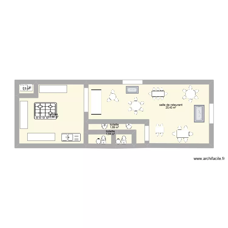 plan de fast food hugo terminer. Plan de 