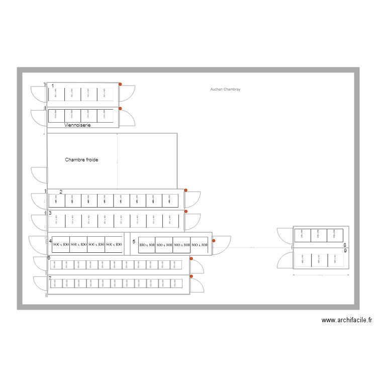 au ch Plan 1. Plan de 0 pièce et 0 m2