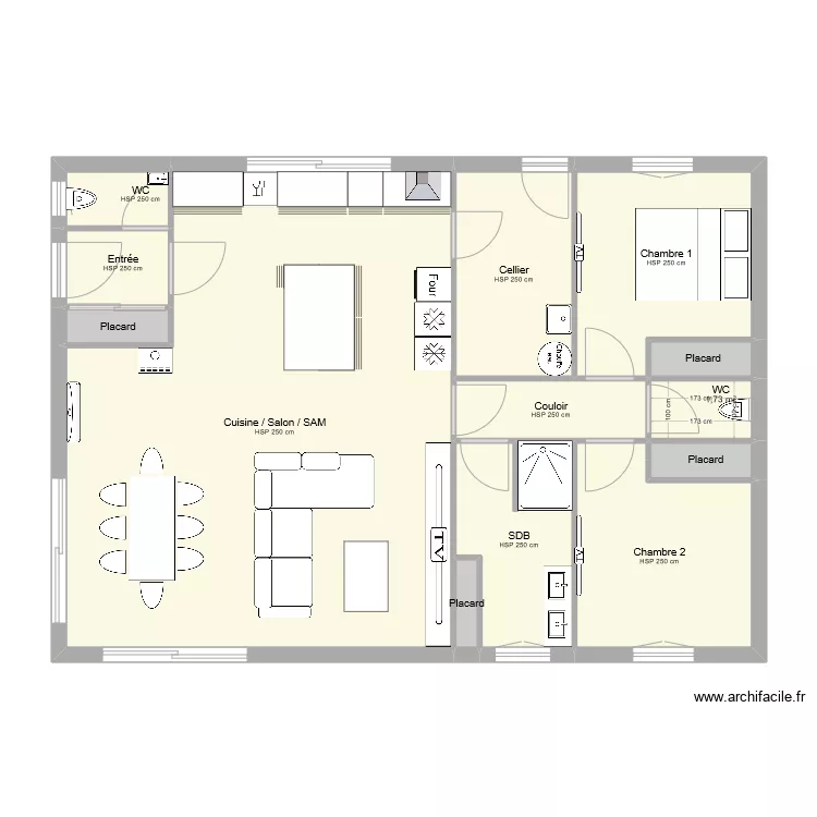 PROJET ROMEYER MEUBLE. Plan de 