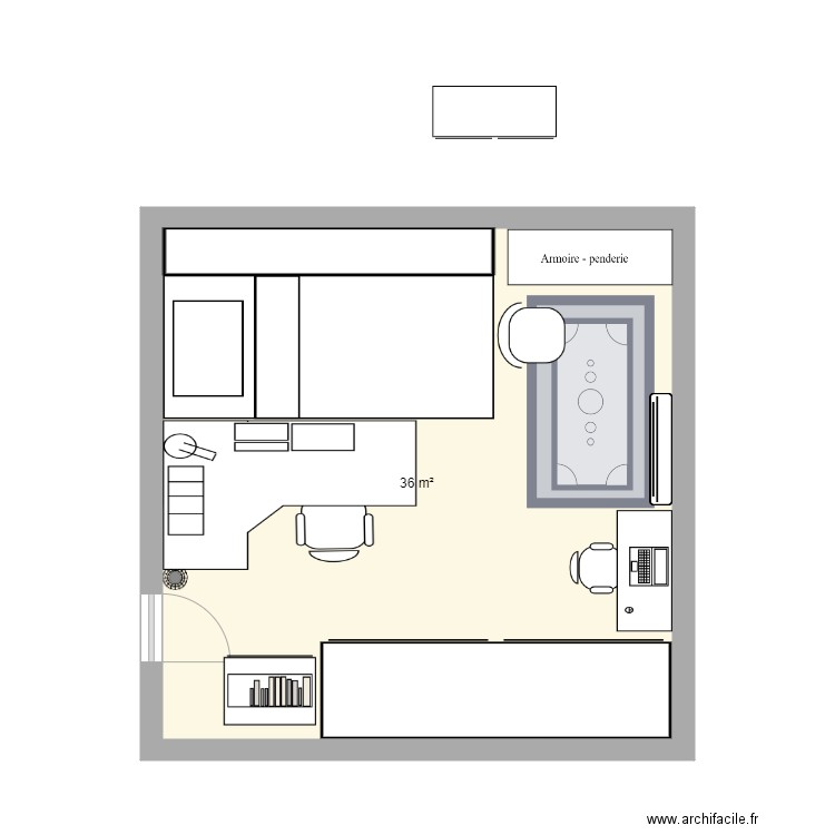 bedroom. Plan de 0 pièce et 0 m2
