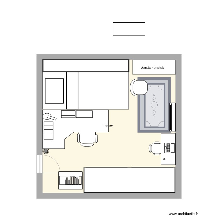 bedroom. Plan de 0 pièce et 0 m2