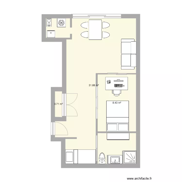 APPARTEMENT 6. Plan de 