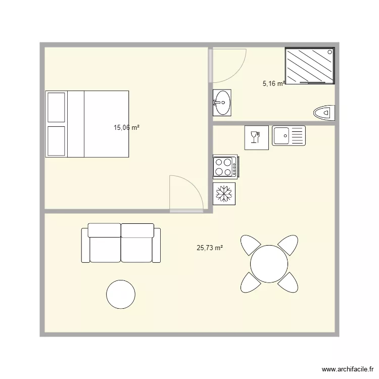 plan bugalow. Plan de 