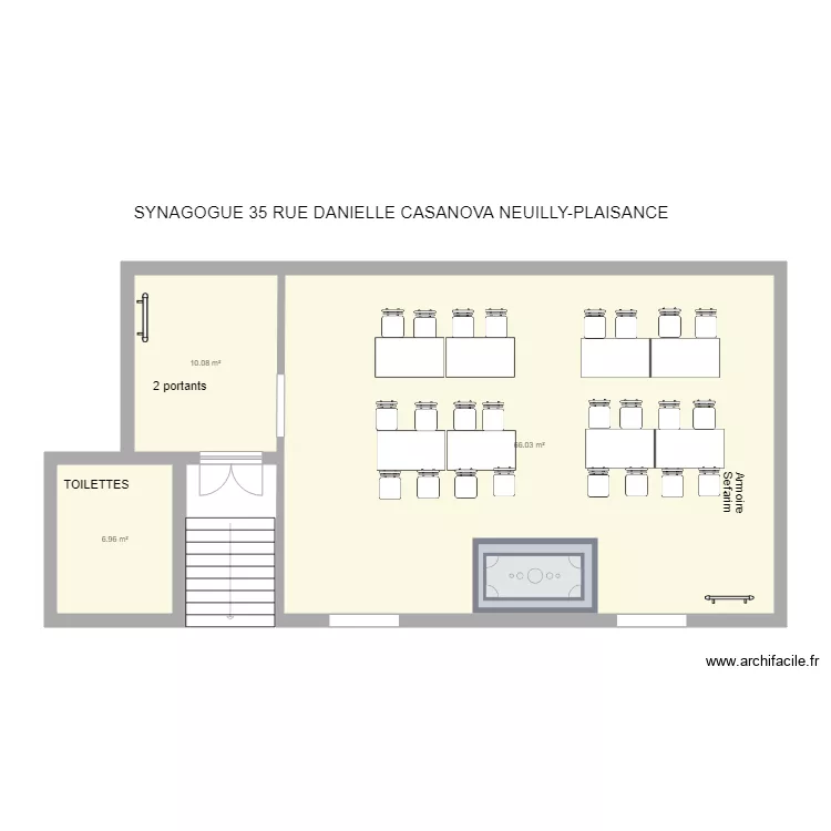 SYNAGOGUE COVID NIVEAU RDC. Plan de SYNAGOGUE COVID NIVEAU RDC. Plan de