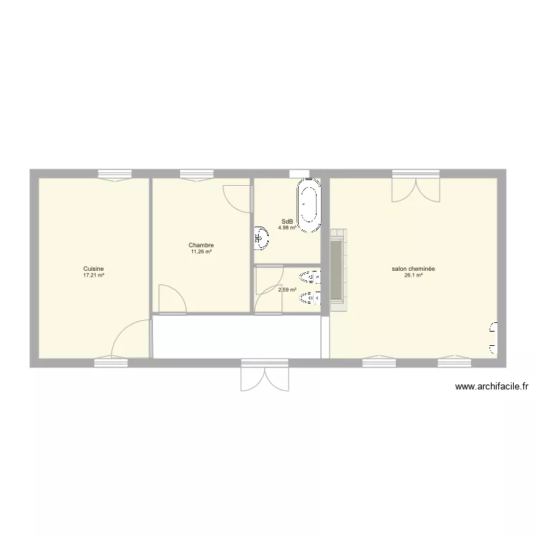 corps Long&egrave;re. Plan de 
