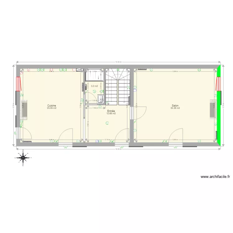 Plan Pierrefou RDC mai 2022. Plan de 