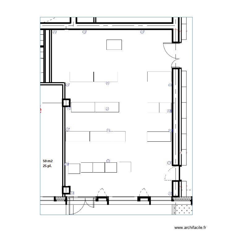 salle formation RDC classique. Plan de 0 pièce et 0 m2