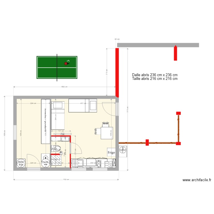 garage actuel 4. Plan de 0 pièce et 0 m2