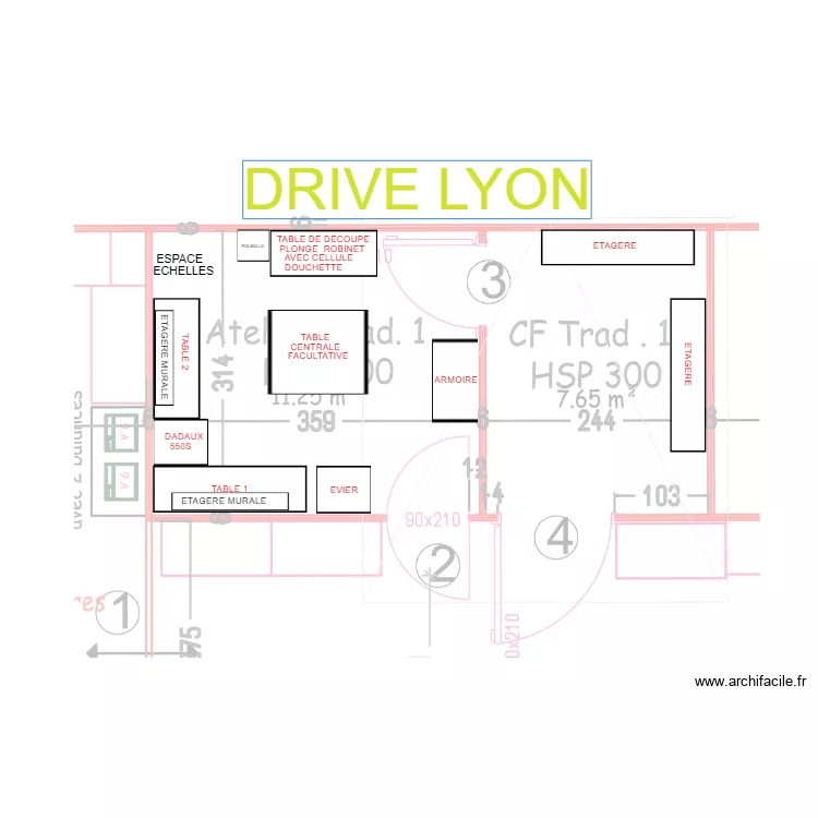 LYON DRIVE. Plan de LYON DRIVE. Plan de