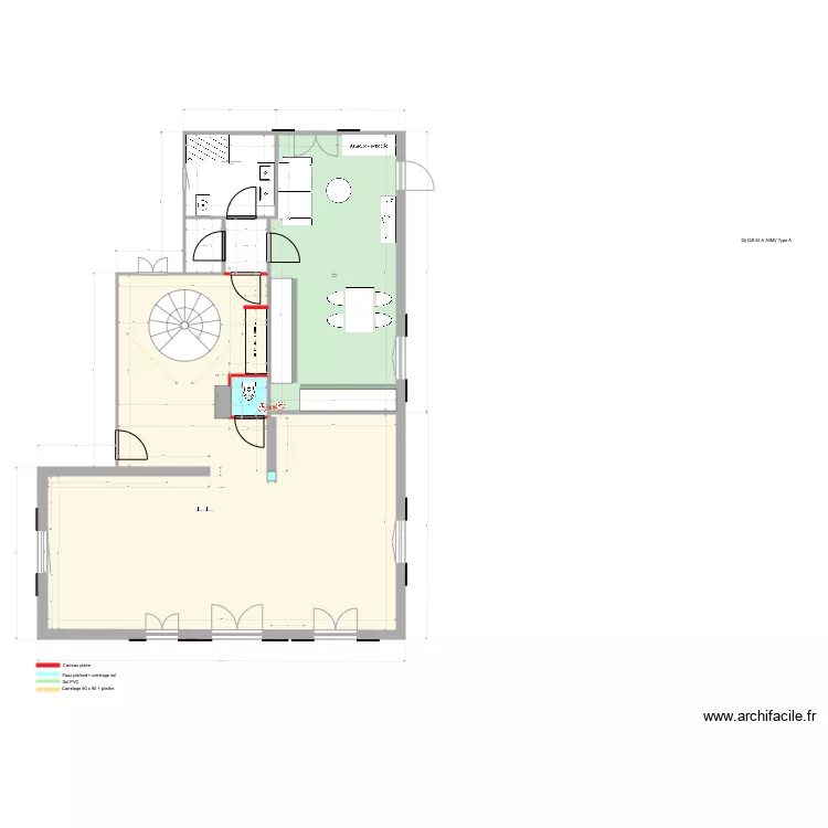 rez de chauss&eacute;e cuisine darty. Plan de 
