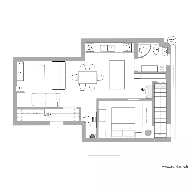 Plan 1 pour sous-sol. Plan de 