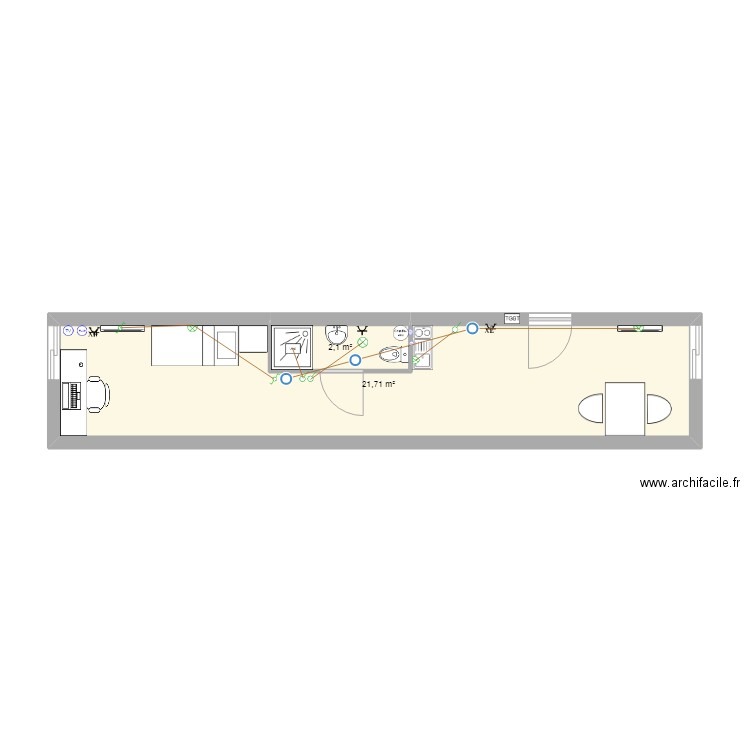 Projet M.Etudiant. Plan de 0 pièce et 0 m2