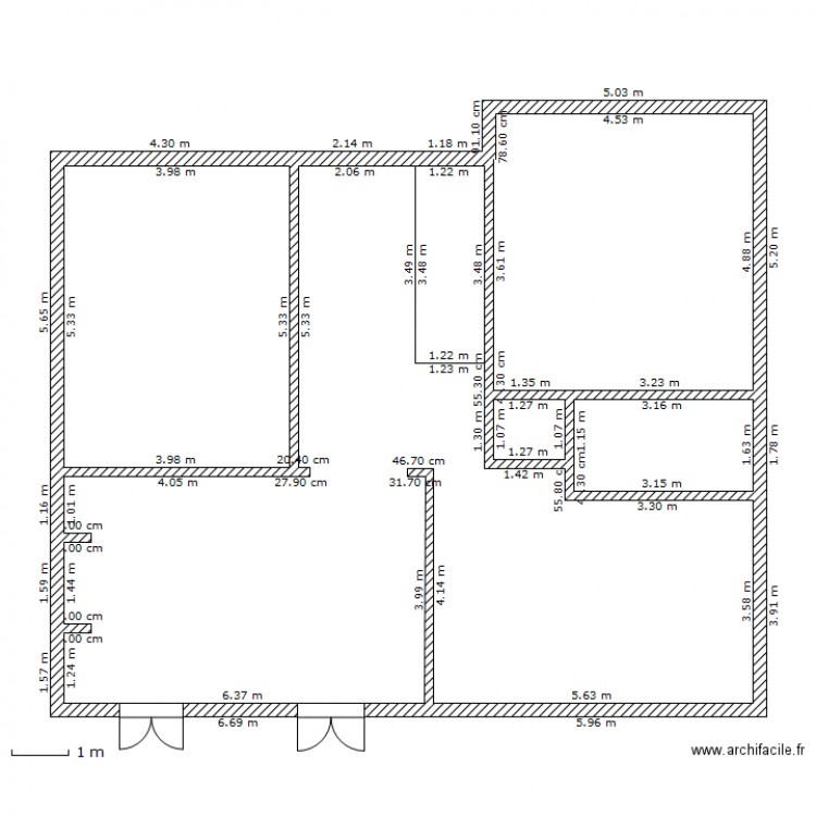 Maison RDC. Plan de 0 pièce et 0 m2