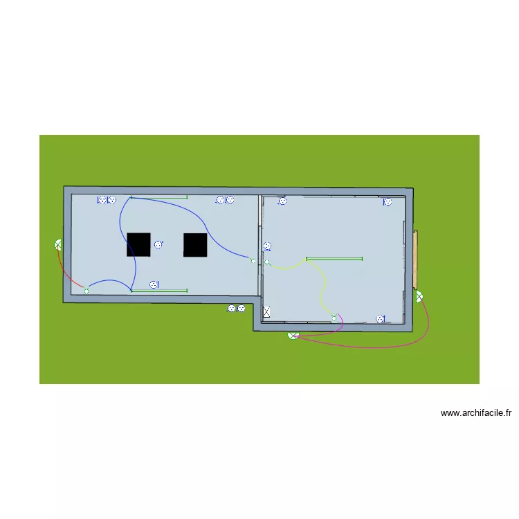 Borgeon garage v1. Plan de 