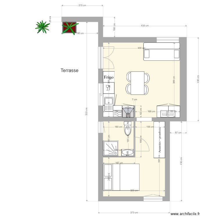 Gîtes Zalana Aléria 1. Plan de 0 pièce et 0 m2