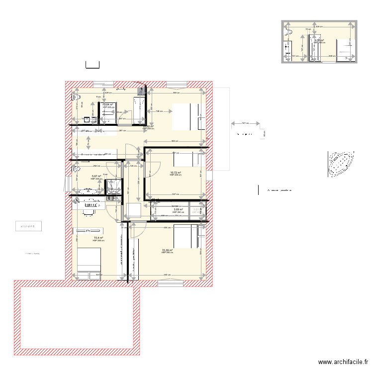 Sabotier 2. Plan de 34 pièces et 452 m2