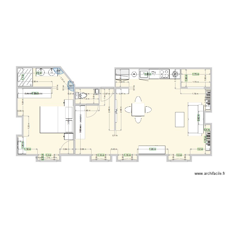 DUVIVIER 1ER ETAGE OK. Plan de 0 pièce et 0 m2