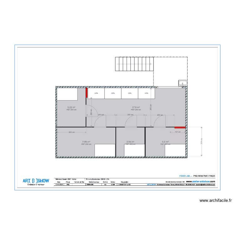 RESERVE VAISE. Plan de 