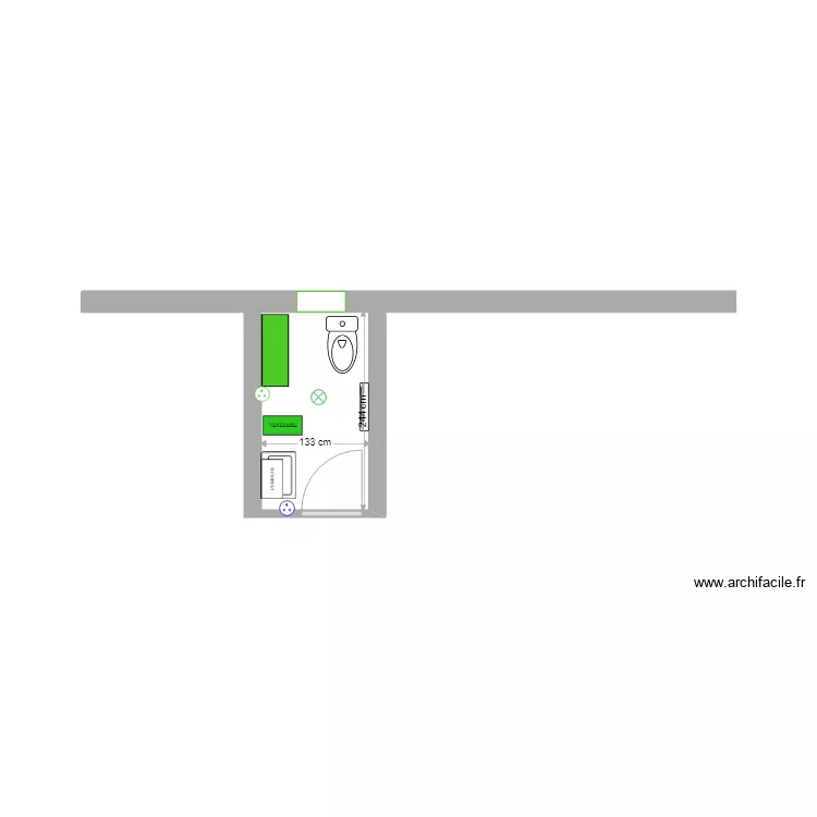 local entretien Les Clottes a BOURG. Plan de 