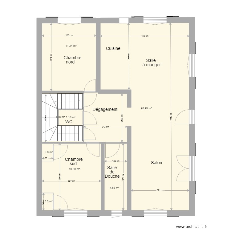 plan rez de chaussée après m2. Plan de 0 pièce et 0 m2