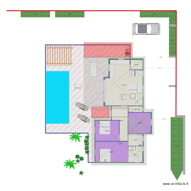 Bornave projet. Plan de 10 pièces et 209 m2