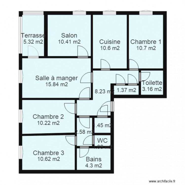 Appartement siège 1. Plan de 0 pièce et 0 m2