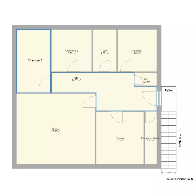MILLOT Firminy. Plan de 