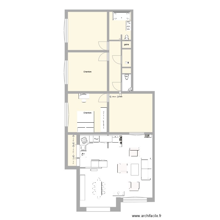 Appartement Balzac Plan de base 18 5 6. Plan de 0 pièce et 0 m2