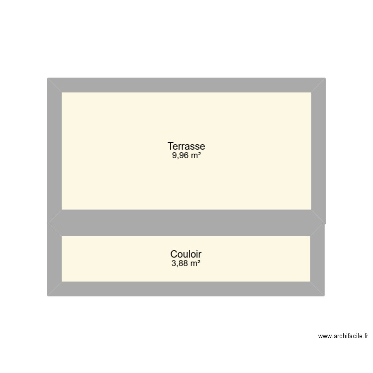 2ere etage. Plan de 0 pièce et 0 m2