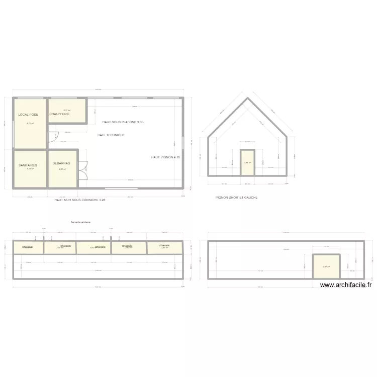 BATIMENT TECHNIQUES GRACE . Plan de 