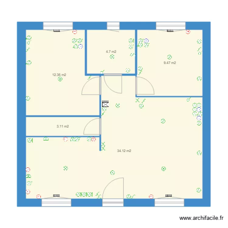  maison elec. Plan de 