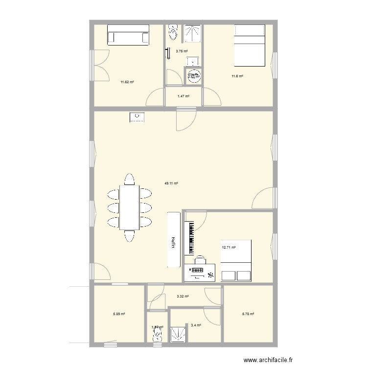 Maubuisson Extension 2. Plan de 0 pièce et 0 m2