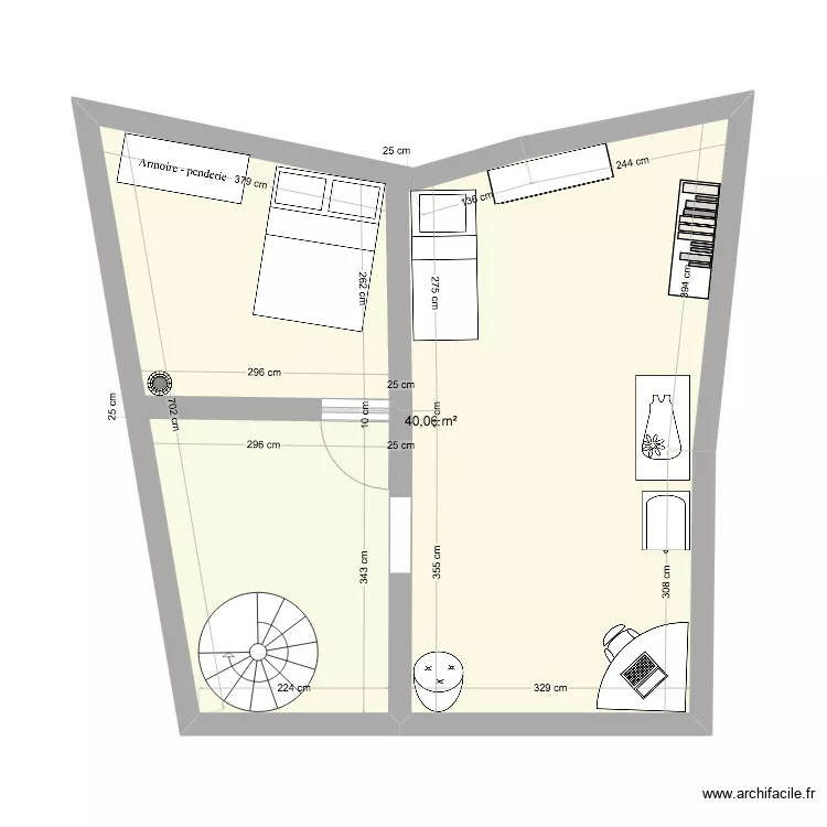 Till 1er étage. Plan de Till 1er étage. Plan de