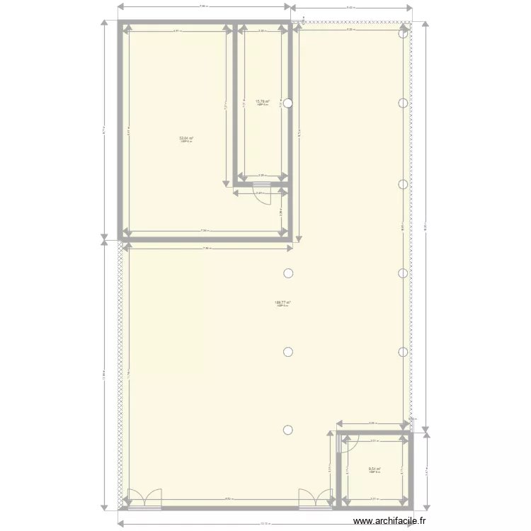Ecole LE PARANGON salle polyvalente. Plan de 
