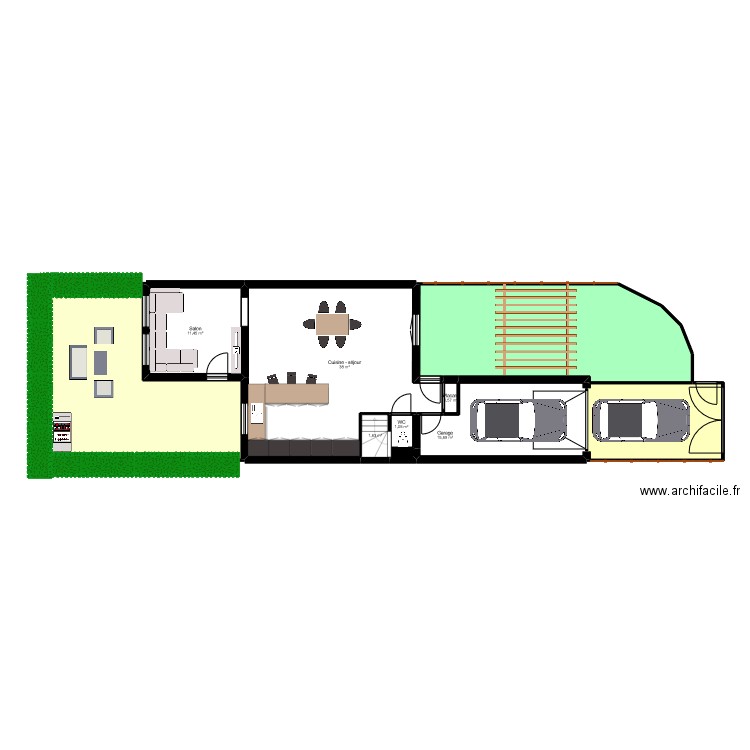 LECHNER LEMAITRE. Plan de 16 pièces et 197 m2