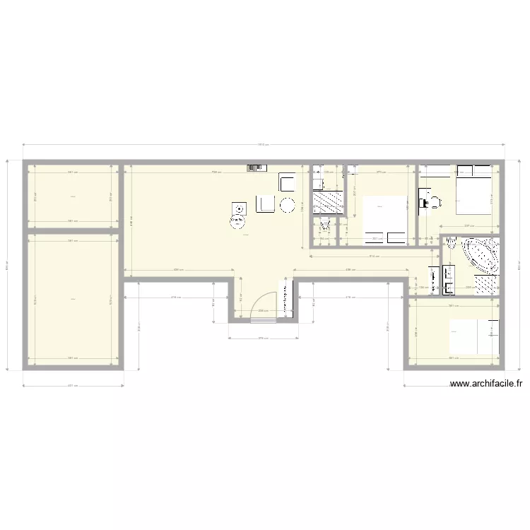 Maison U. Plan de 